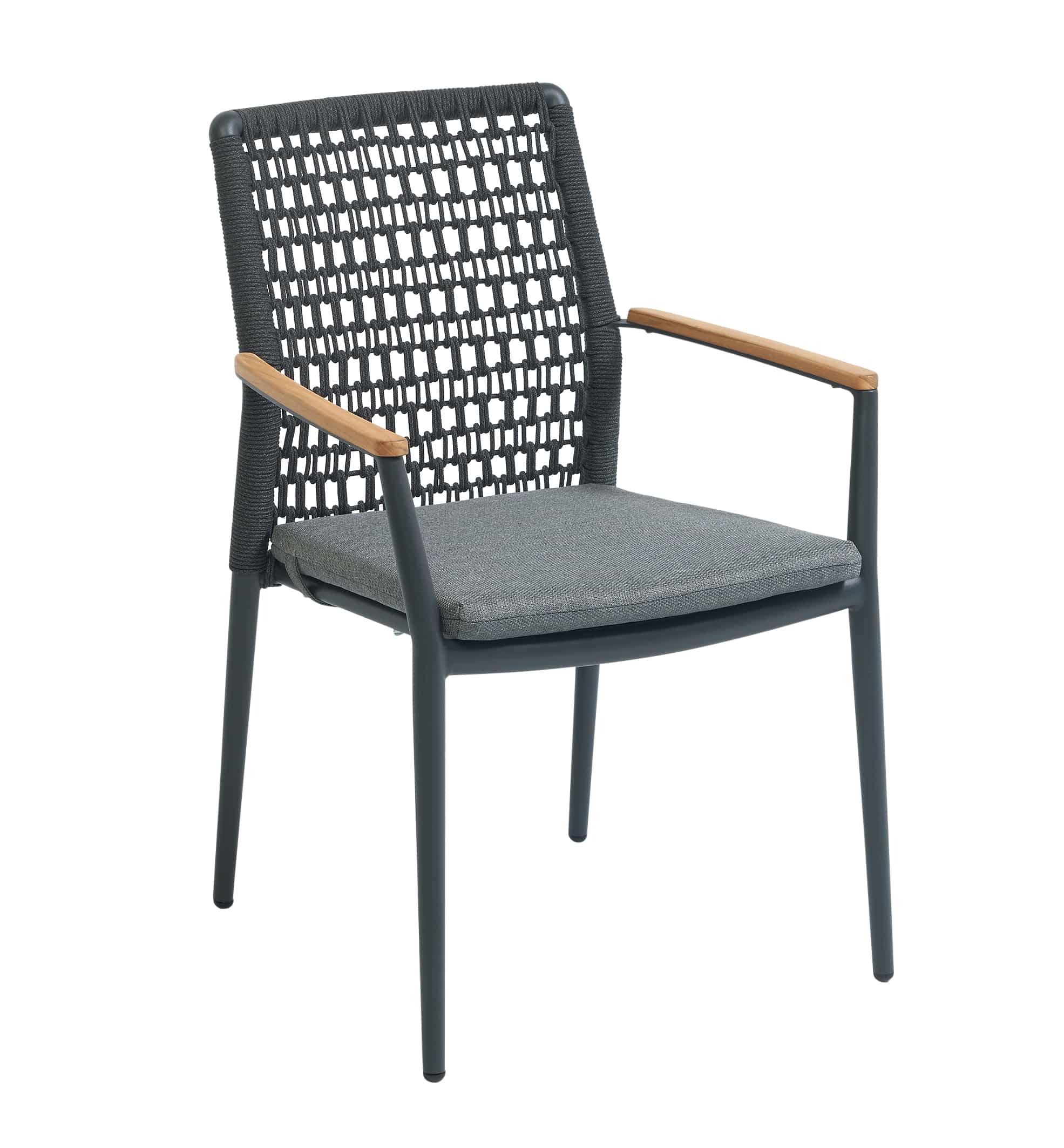 Toorak Rope Chair Charcoal